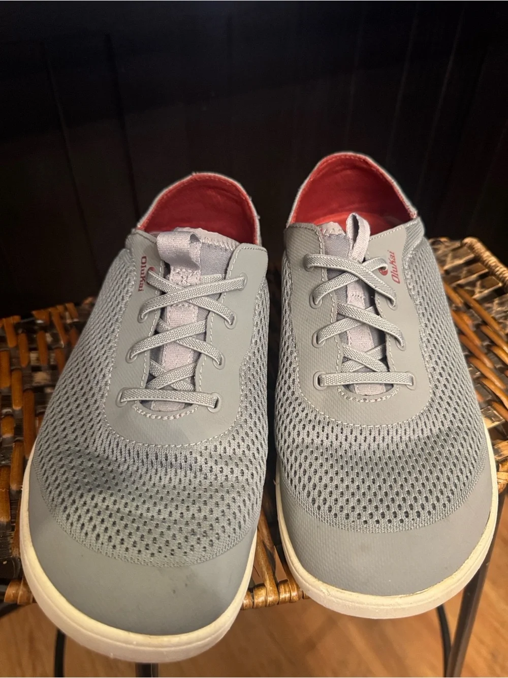 OluKai Moku Pae Water / Boat Shoe Sz 8 Men’s Grey